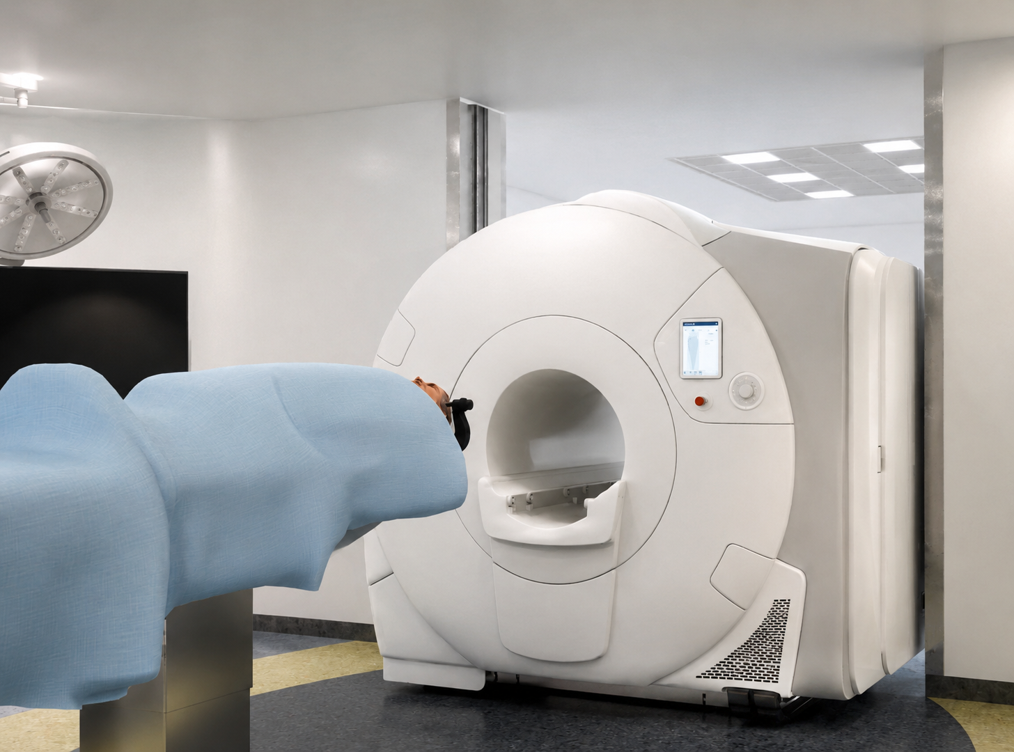 Intraoperative MRI (iMRI) entering operating room